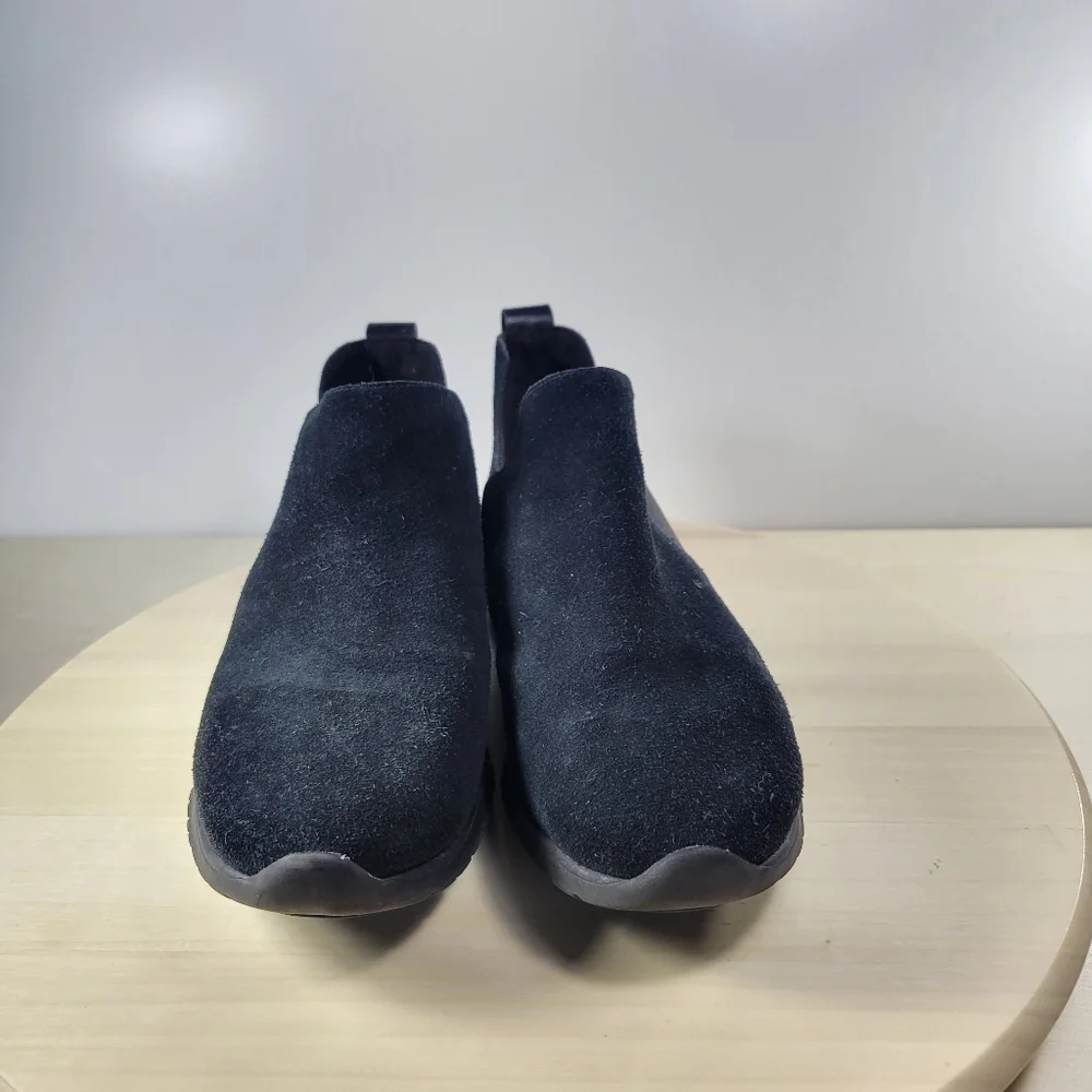 COLE HAAN ZeroGrand Black Suede Slip On Booties Boots Women's Size 8 - Picture 2 of 12